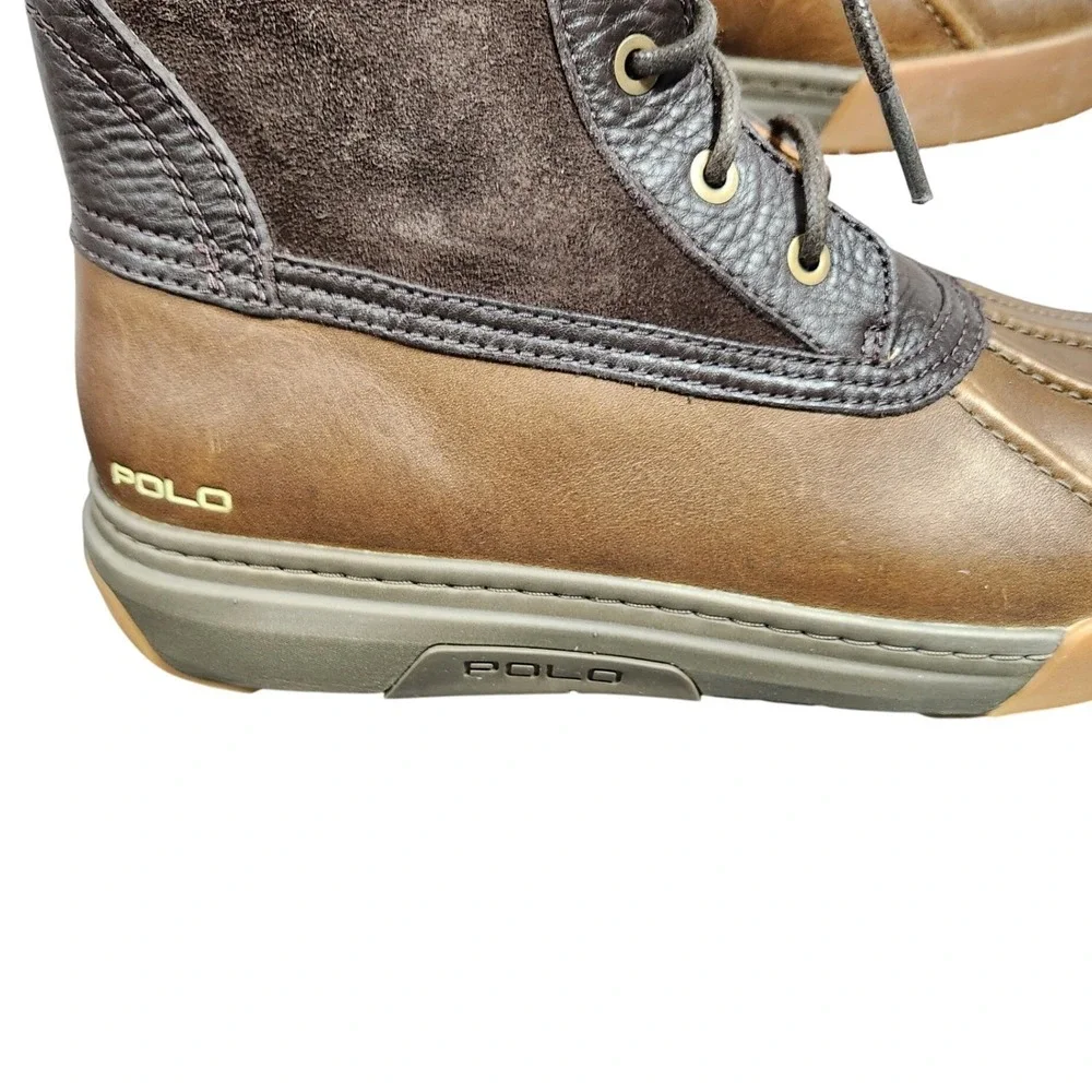 NEW Polo Ralph Lauren Men's Duck Boots Oslo Low Leather Suede 9.5 D Hard to Find